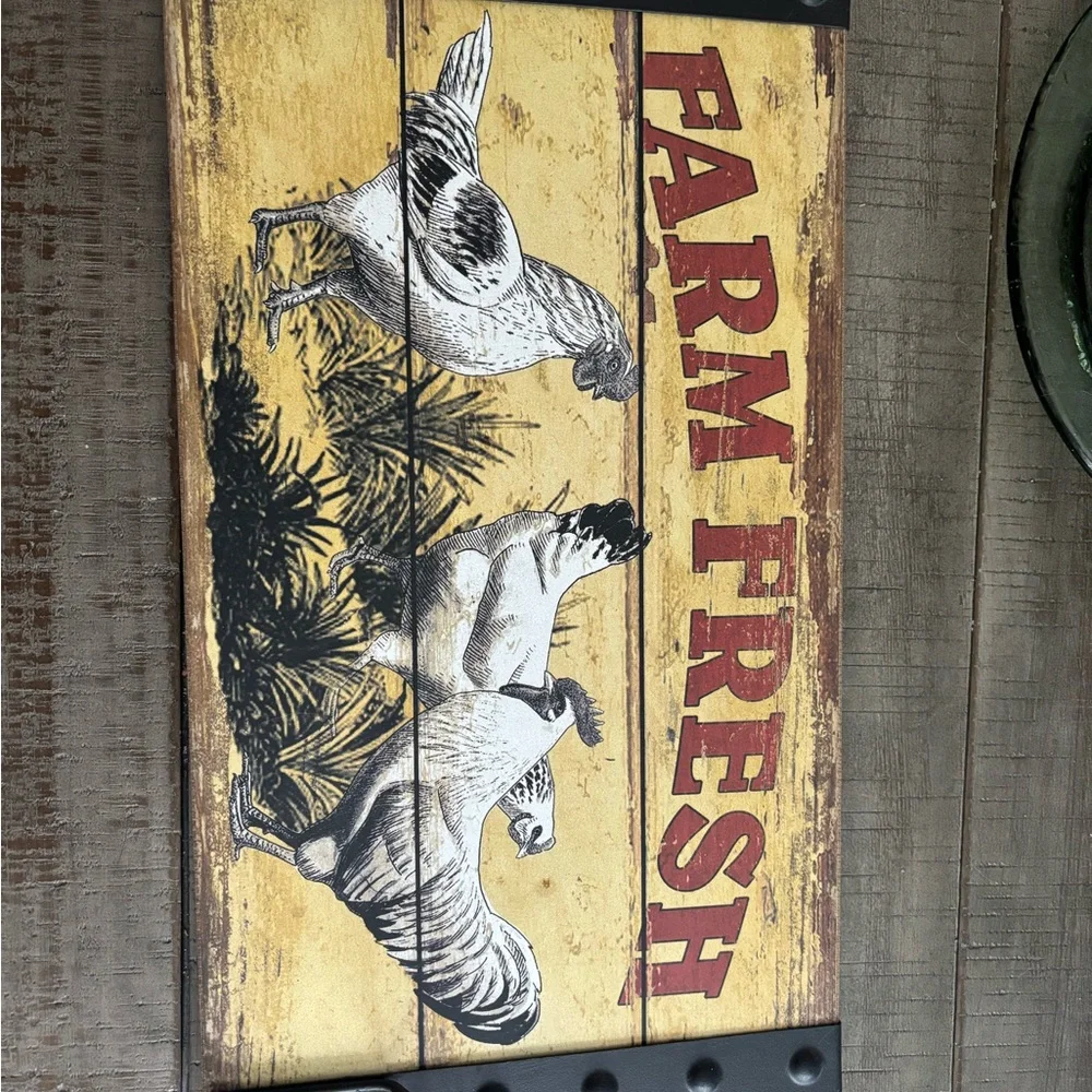 Farm Fresh Rustic Wall Sign - Picture 3 of 3
